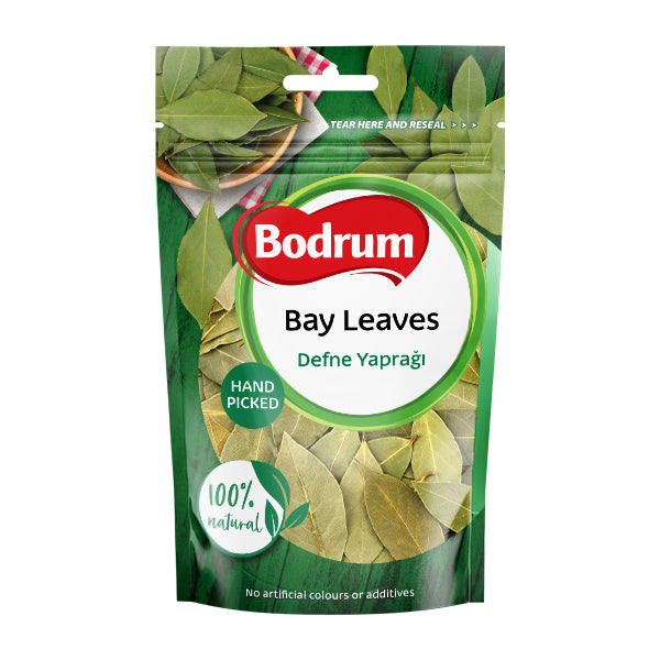 Packaging of Bodrum Bay Leaves on a white background