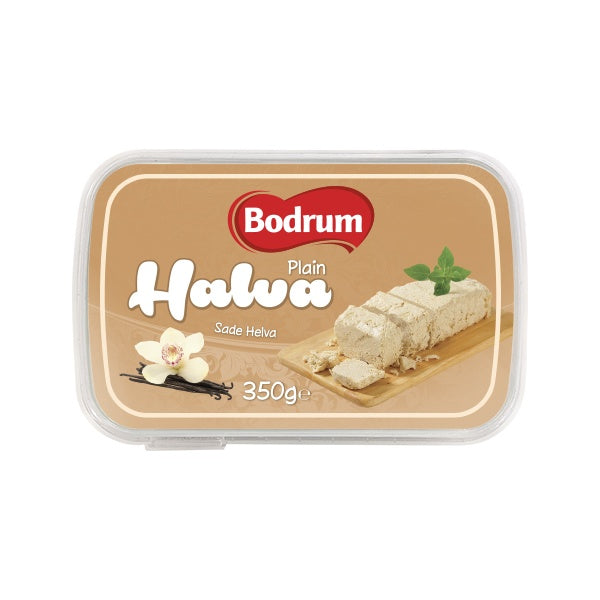 Bodrum Plain Halva packaging on a white background