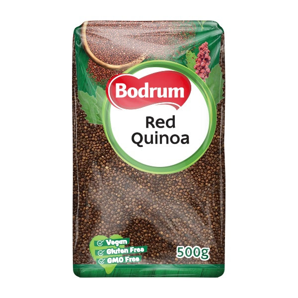 Bag of Bodrum Red Quinoa on a white background