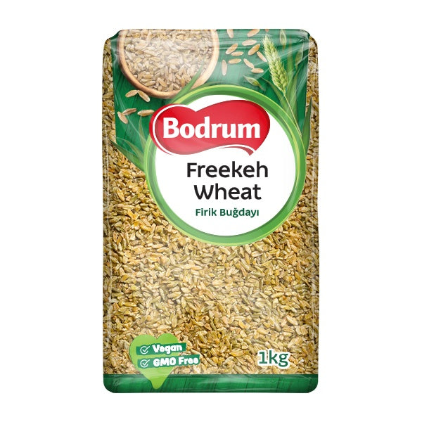 Bodrum Freekeh Wheat packaging on a white background