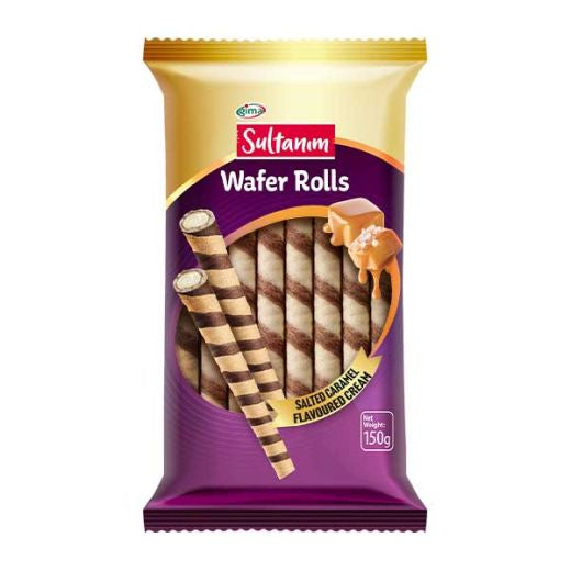 Sultanim Wafer Rolls with Salted Caramel Cream 150g