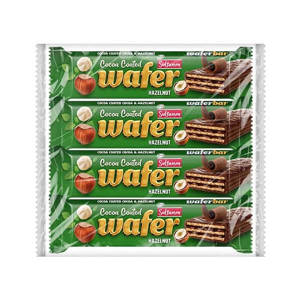 Packaging of Saltyman wafer bars with green and white design