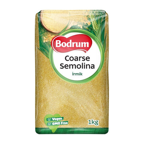 Bodrum Coarse Semolina package on a white background