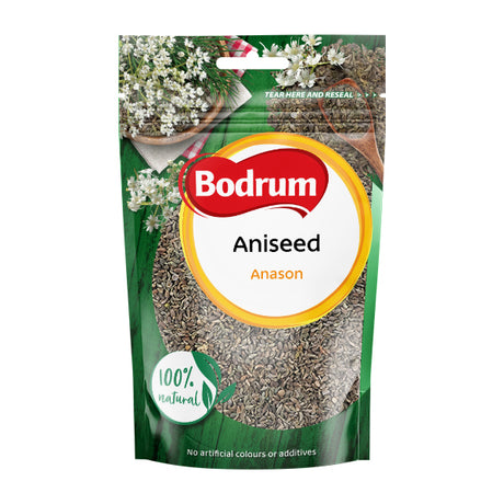 Bodrum anise seed packaging on a white background