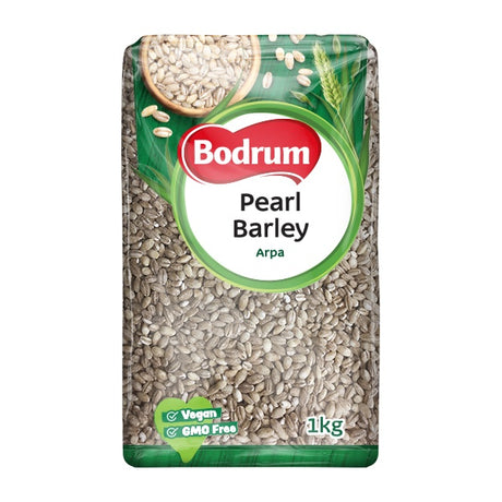 Bodrum Pearl Barley packaging on a white background