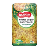 Bodrum Coarse Bulgur & Vermicelli packaging on a white background