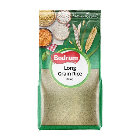 Bodrum Long Grain Rice package on a white background
