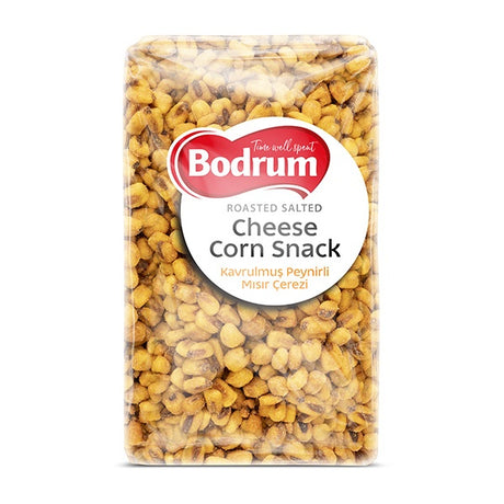 Packaged snack with Bodrum brand label on a white background