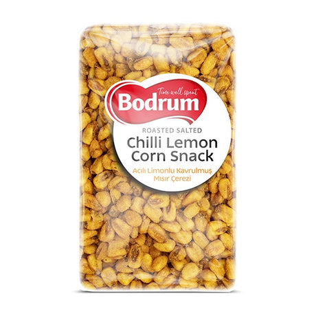 Packaged snack with Bodrum branding on a white background