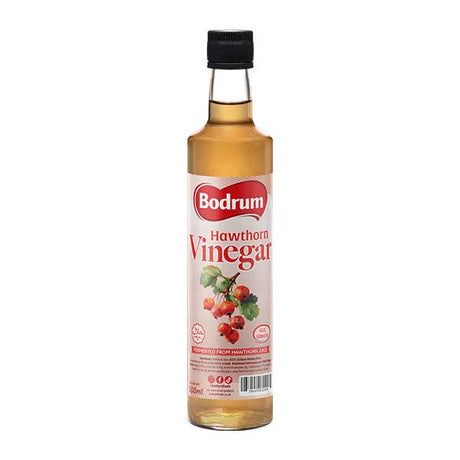 500ml glass bottle of Bodrum Hawthorn Vinegar, traditionally fermented Alıç Sirkesi for heart health