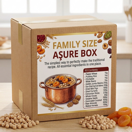 Family size Assure Box with ingredients on a kitchen counter